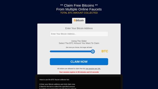 screenshot of Bitcoin Faucet Collector BOT - dx7ntsc3taksdlm2hsuejf6lupfi5fpg3hvv3prymthnzx6jibumvqqd.onion.jump.black