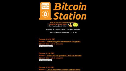 screenshot of Bitcoin Station - Top Up Your BTC Wallet Instant - btcsy47m54izmncmzeug6dqaz5xgfnz5benzujfnltyt4nx672lhzvyd.onion.jump.black