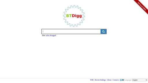 screenshot of BTDigg DHT Search Engine: Free Search Engine For Free Torrent Content - btdigggink2pdqzqrik3blmqemsbntpzwxottujilcdjfz56jumzfsyd.onion.jump.black