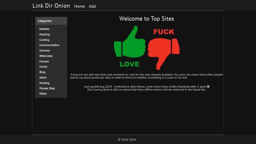 screenshot of Directory Rating Links | Top Sites onion - linkdirtnknl7mvmj3cp4ouf2dkxyjtaprtoyfv3aegduy7rlsqnkzid.onion.jump.black