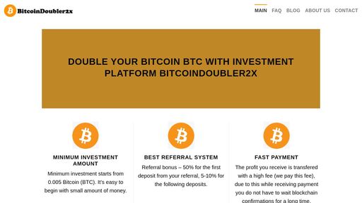 screenshot of Doubler Bitcoin - Double Your Bitcoin BTC with Investment Platform Money doubler - kxlqyibesucrasf5std4rydtxxh5qoqh7alel7vsfikhw364a4xcm6yd.onion.jump.black