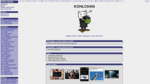 screenshot of KOHLCHAN - kohlchanvwpfx6hthoti5fvqsjxgcwm3tmddvpduph5fqntv5affzfqd.onion.jump.black