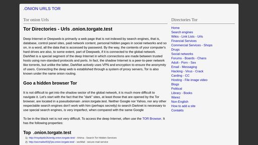 screenshot of .onion Urls Tor Directories - winmg6s2i7ujtlaz6cqrbrsmgkizoinhtx2dxpm5n4n2mnj4llzy2nad.onion.jump.black