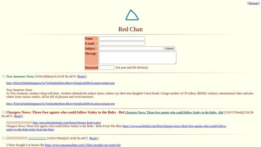 screenshot of Red Chan - ot3cgq74nu7tpnvyhohp74nf4rrp7fayv6djmiwvoeuq4zoqb5ng23yd.onion.jump.black