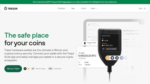 screenshot of Trezor Hardware Wallet (Official) | Bitcoin - trezoriovpjcahpzkrewelclulmszwbqpzmzgub37gbcjlvluxtruqad.onion.jump.black